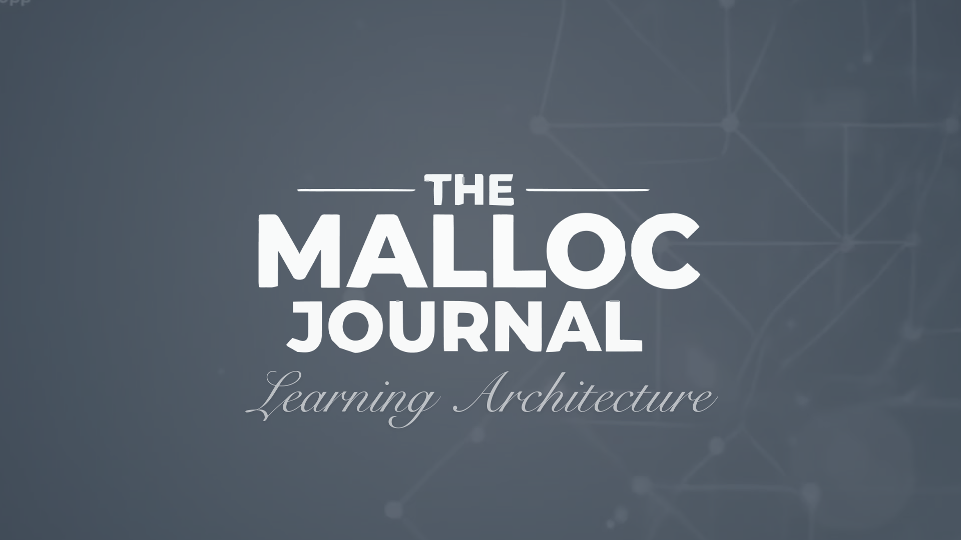 Episode 4 Learning Architecture - Coming Soon